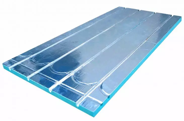 Lightweight underfloor water heating and cooling system without concrete screed