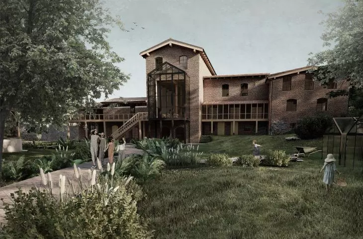 The new life of an old mill. Home of an adoptive family in the village of Kula-Mill