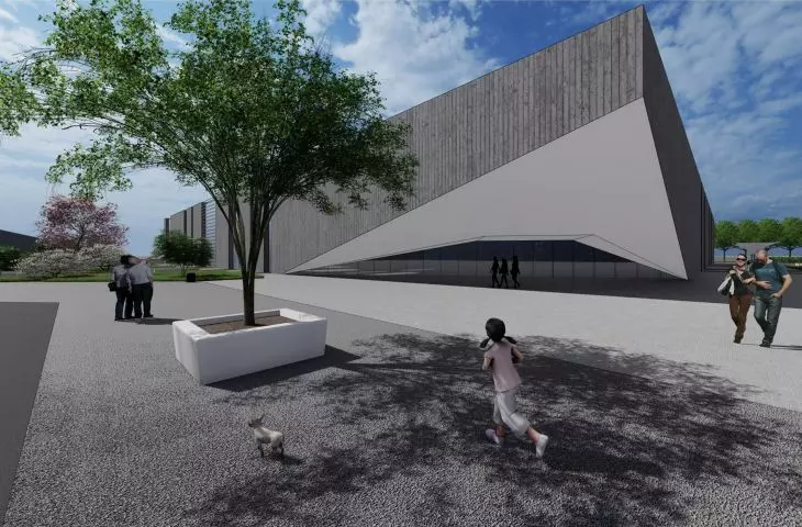 Design of a modern ice rink to complement the sports and entertainment complex in Opole