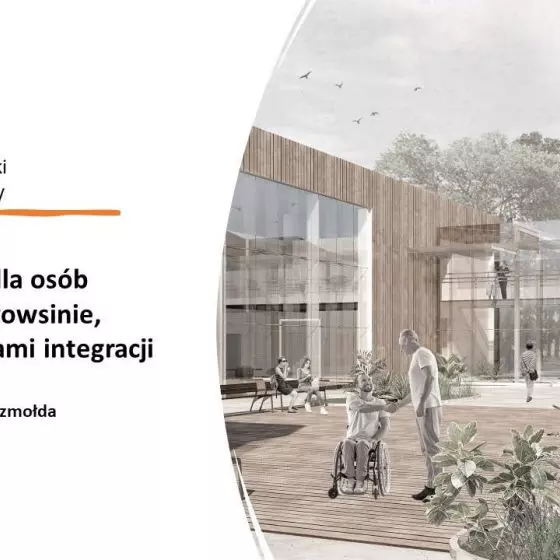 Dom opieki dla osób starszych w Powsinie z przestrzeniami integracji społecznej, proj.: Katarzyna Szmołda