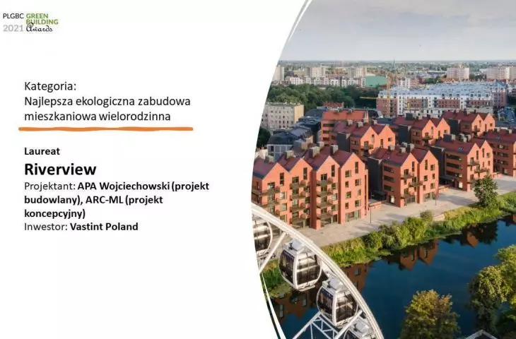 Nagroda w kategorii Najlepsza ekologiczna zabudowa mieszkaniowa wielorodzinna