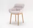 Baltic Soft chair with wooden base