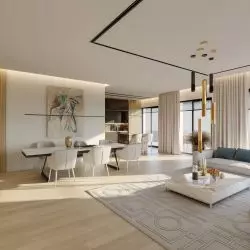 Salon jednego z apartamentów