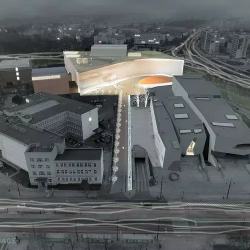 Bryła ujęta w rozedrgane ramy. ECFC projektu Lahdelma & Mahlamäki Architects i MXCF Architekci