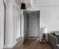 An apartment with columns in a Krakow townhouse