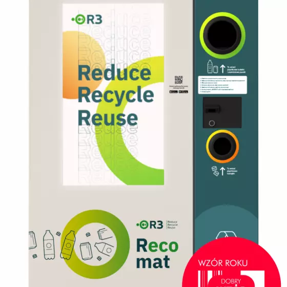 Wzór Roku 2021, RECOMAT SMART, RECYKLOMAT, producent: Recomat