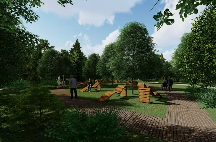 Wyróżnienie za projekt ogrodu leśnego
