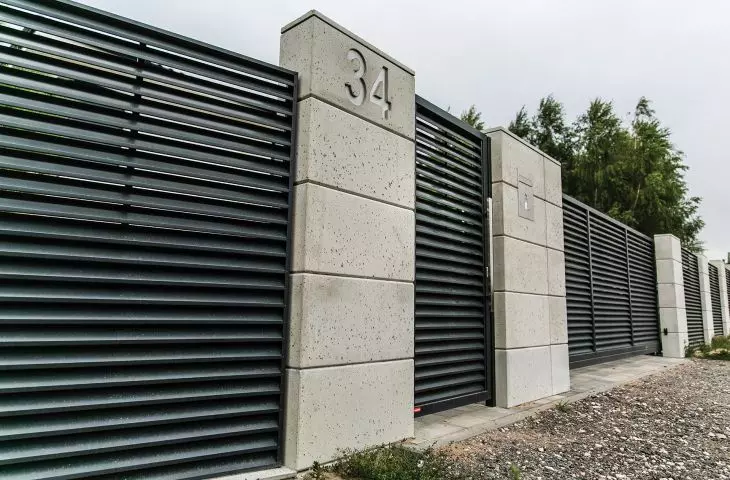 Modern fences for homes and residences