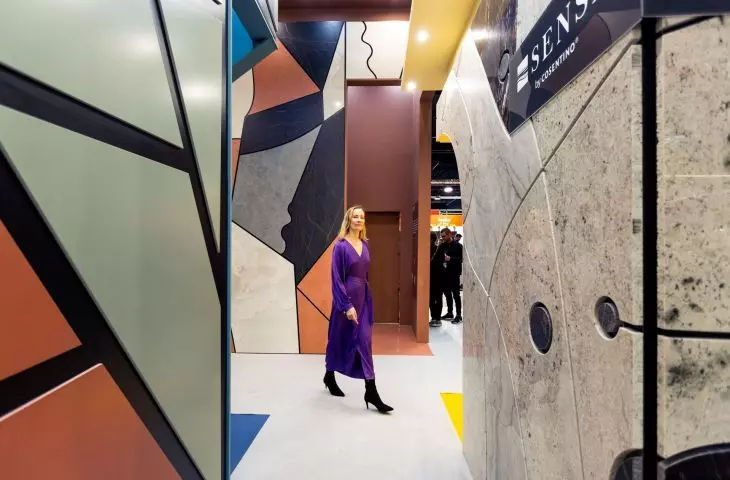 Cosentino's spectacular booth at Warsaw Home 2021
