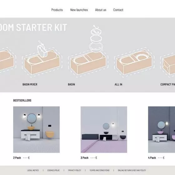 I Nagroda: „BATHROOM STARTER KIT”, proj.: Natalia Hołoś i Anna Czapla z Politechniki Śląskiej
