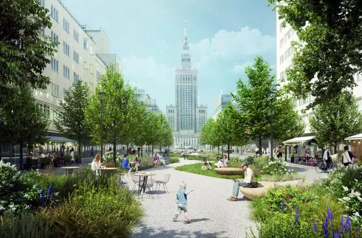 Wyniki konkursu na opracowanie koncepcji zagospodarowania przestrzeni publicznej w rejonie ulic Złotej i Zgoda w Warszawie