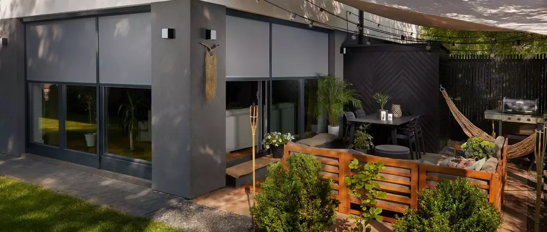 Screen Hema Zip - a pro-environmental shield to reduce indoor heating