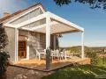 Żaluzje fasadowe skośne i pergola lamelowa Warema Lamaxa L70