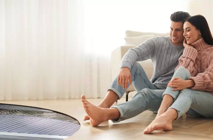 Przykład ułożenia folii grzejnej ELEKTRA WoodTec™