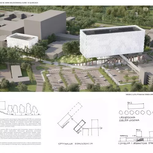Wyniki konkursu na opracowanie koncepcji urbanistyczno-architektonicznej budowy nowego budynku klinicznego Narodowego Instytutu Onkologii w Gliwicach