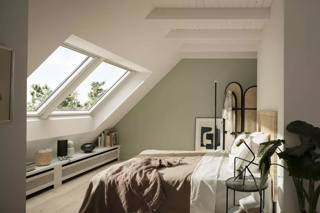 Niezwykle eleganckie połączenie okien dachowych VELUX w zestawie DUO