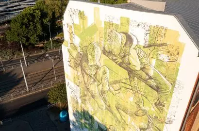 Ekologiczny mural antysmogowy wykonany farbami Titanium®. Oczyszczający powietrze.