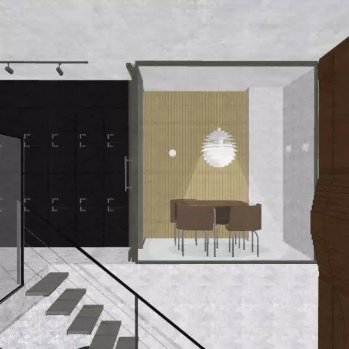 Marta Kałucka – „Projekt koncepcyjny przestrzeni coworkingowej w budynku mieszkalnym”