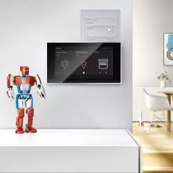 Urządzenie sterujące ABB RoomTouch® zostało zaprojektowane w celu wspierania klientów w prowadzeniu bardziej zrównoważonej działalności zarówno dziś, jak i w przyszłości