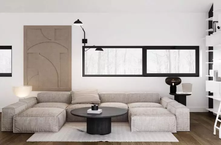 A bright house that smells of the forest - interior design