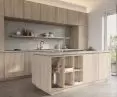 Wizualizacja kuchni z użyciem dekoru Amberwood