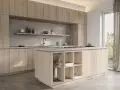 Wizualizacja kuchni z użyciem dekoru Amberwood
