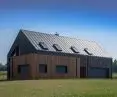Dom typu „Stodoła” w Bystrzycy – panel dachowy NA RĄBEK