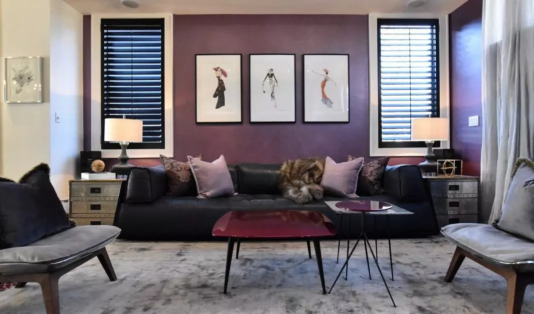 Purple in interior design