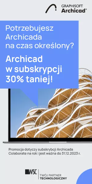 Archicad on subscription 30% off