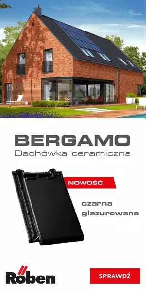 Dachówka ceramiczna Roben Bergamo — nowość: czarna, glazurowana