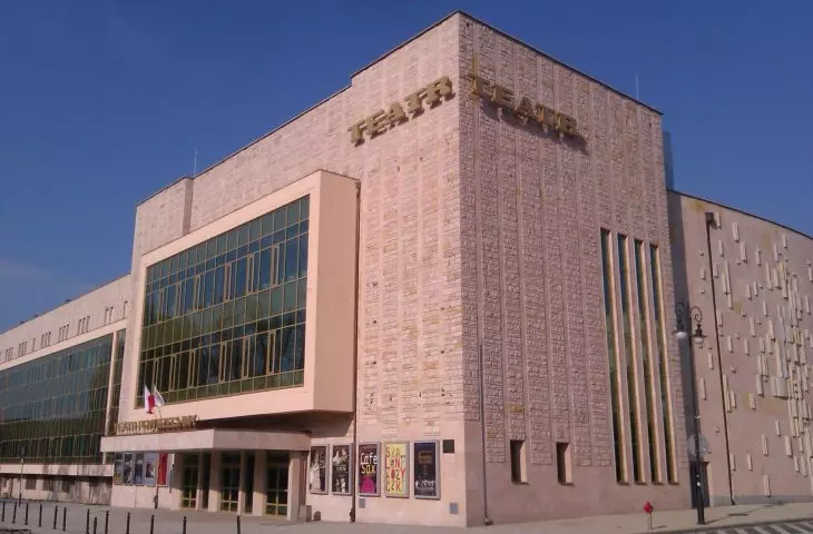 Który teatr powszechny znajduje się na fotografii? Fot. Krzys Pe © Wikimedia Commons CC BY-SA 3.0