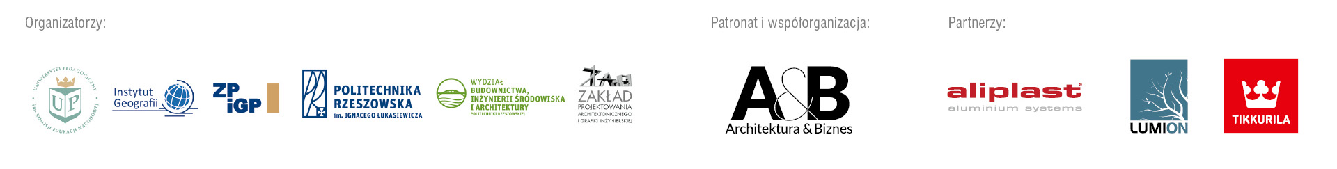 Organizatorzy, patroni, partnerzy