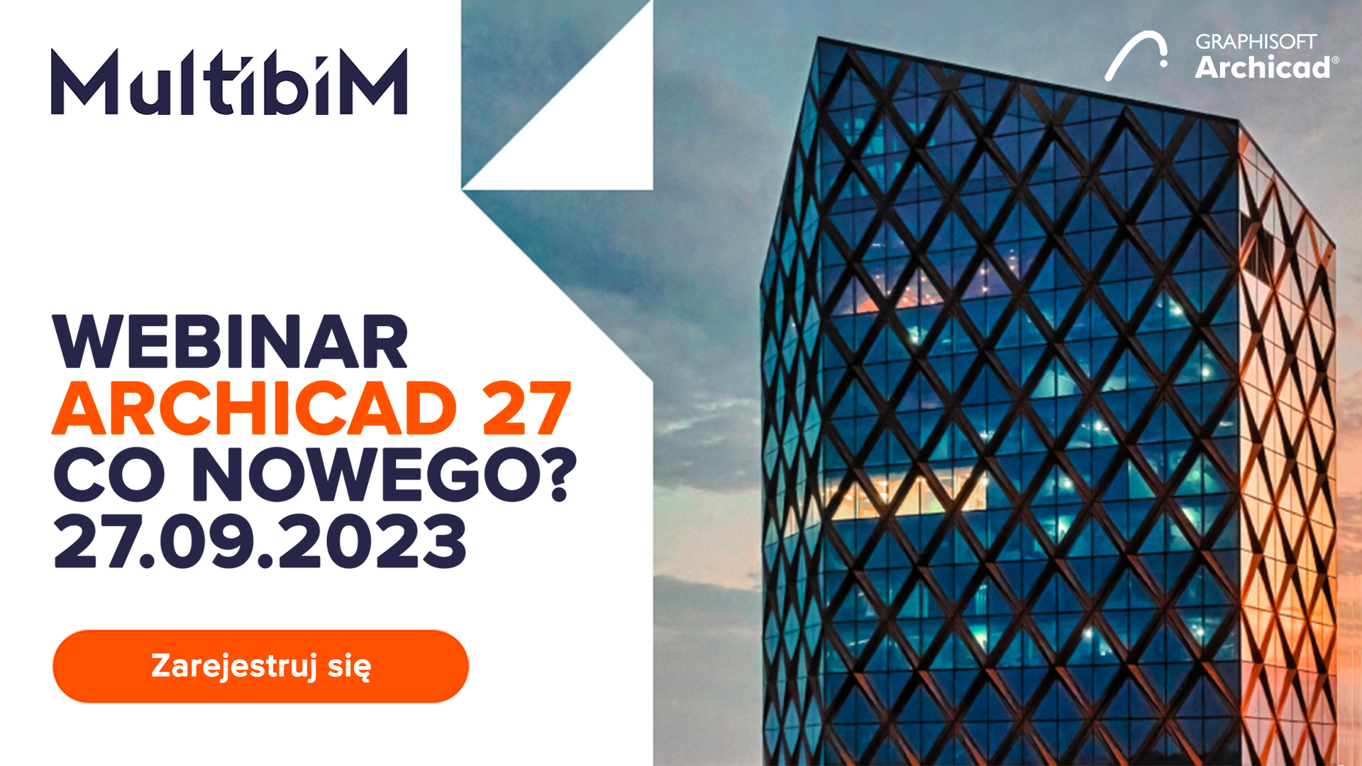 Webinar:ARCHICAD 27– co nowego? 27 września 2023 roku o godz. 10.00