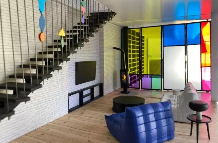 Zacisze artysty – projekt mieszkania połączonego z pracownią malarską