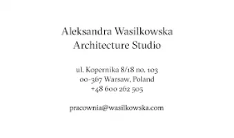 Pracownia Architektoniczna Aleksandra Wasilkowska