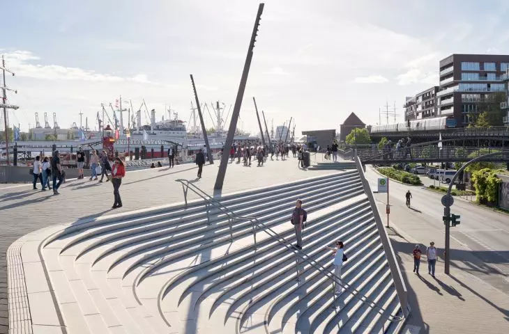 Promenada w Hamburgu, proj,: Zaha Hadid Architects