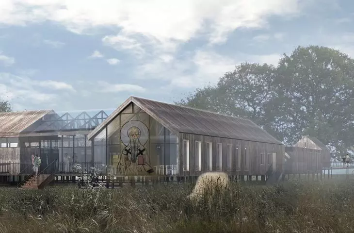 Wizualizacja projektu „Sacred Space of a Modern Man”, budynek główny
