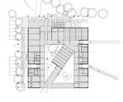 Wizualizacja projektu „Sacred Space of a Modern Man”, plan budynku