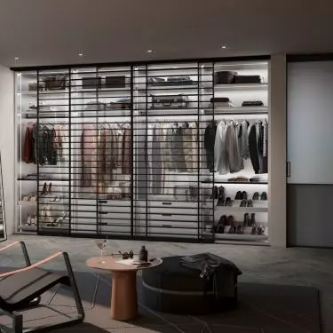 Closet with stiles