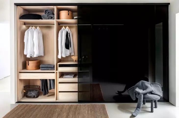 Closet with sliding doors