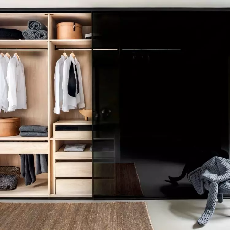 Closet with sliding doors