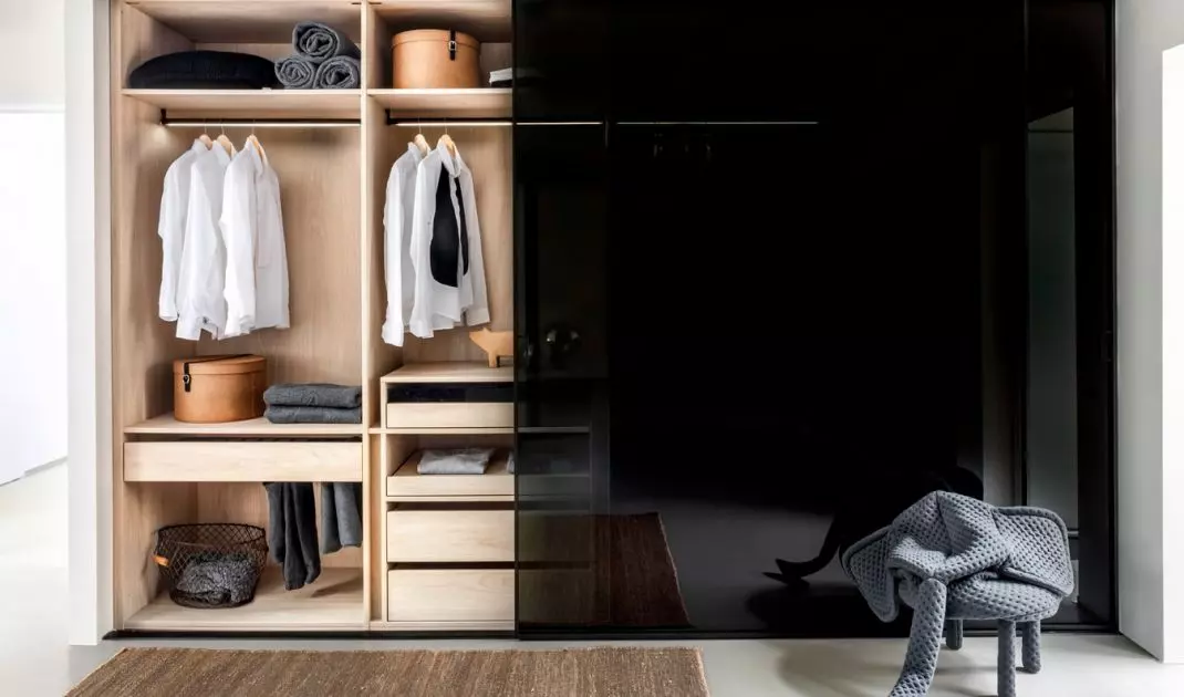 Closet with sliding doors