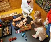 Toy repair clinic on display