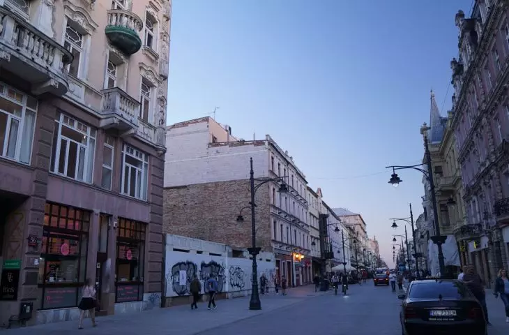 Obecny stan przy ulicy Piotrkowskiej
