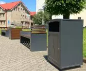 Ławki parkowe, kosze parkowe kolekcji S
