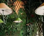 Botanical wallpaper in the Grey Goose restaurant in Krakow (custom design)