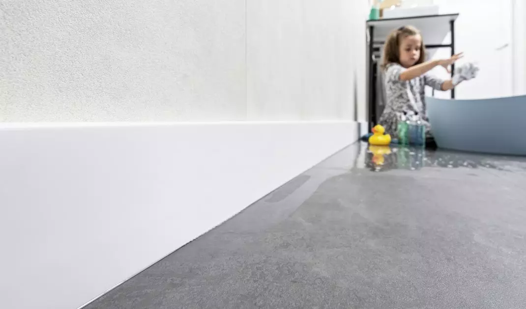 PVC mouldings can be used in the bathroom 