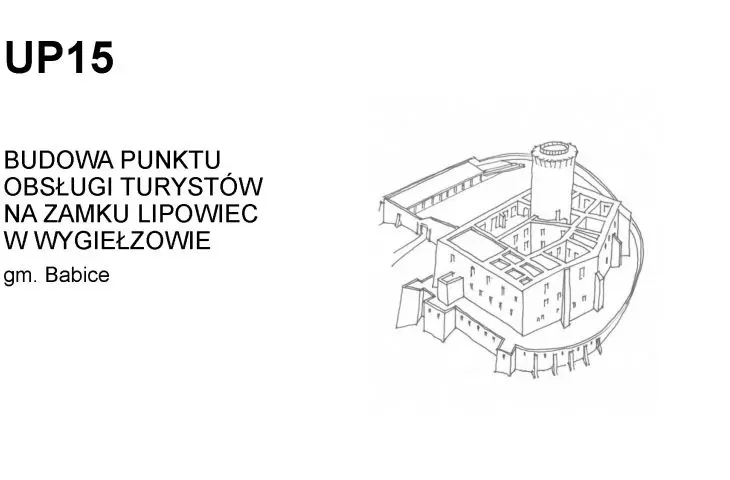 Budowa Punktu Obsługi Turystów na Zamku Lipowiec w  Wygiełzowie 