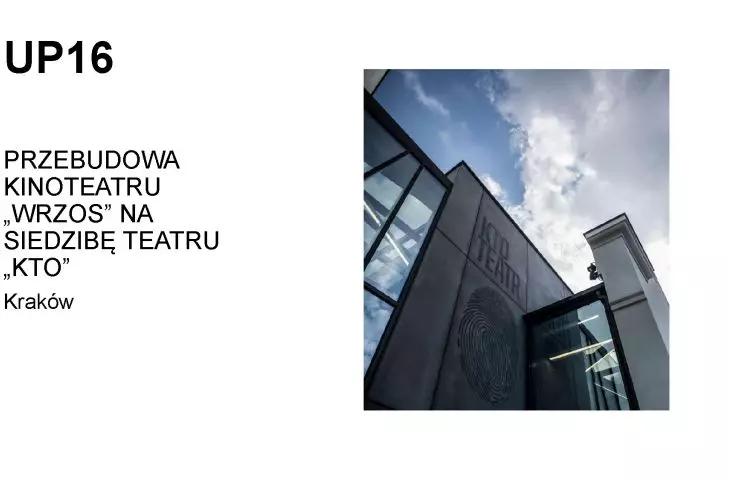 Przebudowa kinoteatru Wrzos na siedzibę Teatru KTO