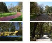 Park Pokoju pomiędzy ul. Słowackiego, Chemików, Dąbrowskiego i Olszewskiego w Oświęcimiu